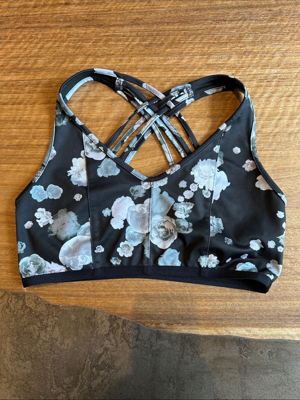 Live The Process Floral Sports Bra Size M